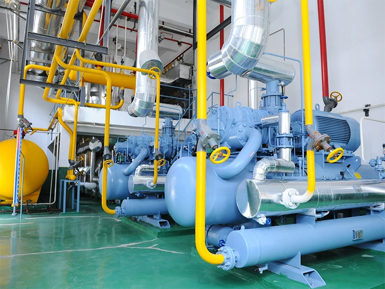 Máy nén lạnh trục vít hai tầng loại mở